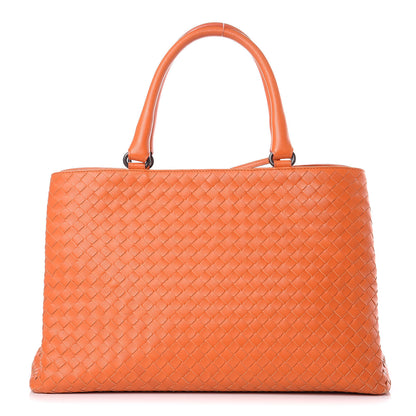 Bottega Veneta Nappa Intrecciato Milano Tote Orange 1 of 14