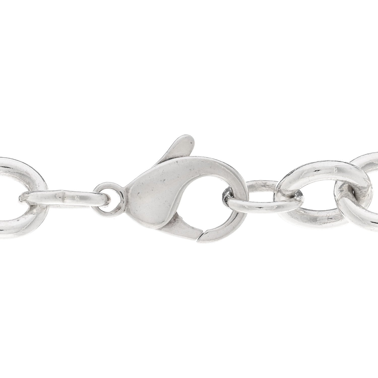 Tiffany Sterling Silver Heart Tag Pendant Necklace 4 of 5