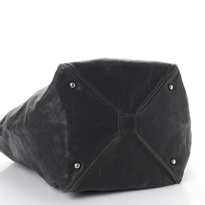Chanel Distressed Caviar Outdoor Ligne Tote Black 9 of 9