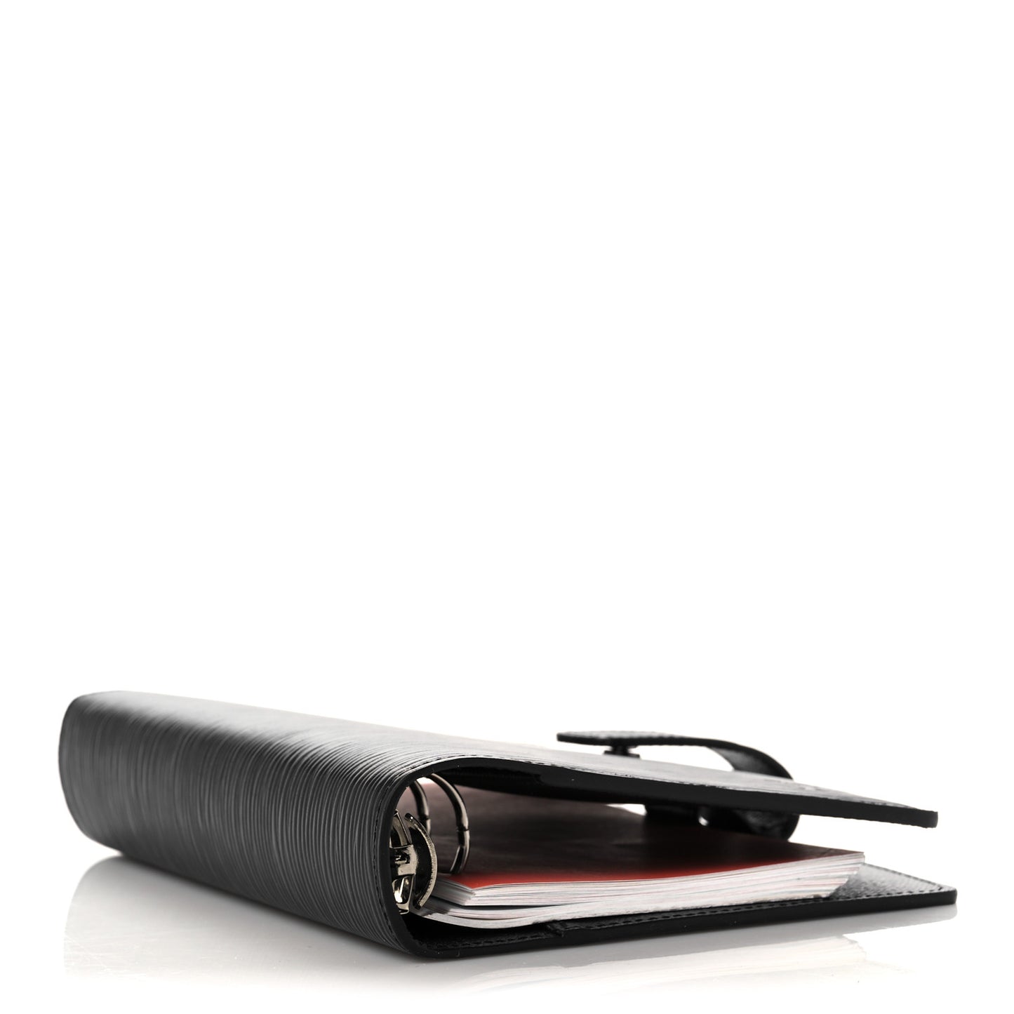 Epi Medium Ring Agenda Cover Black