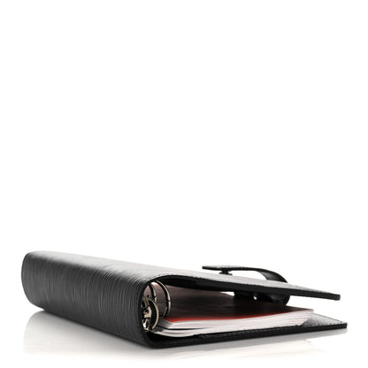 Louis Vuitton Epi Medium Ring Agenda Cover Black 4 of 12