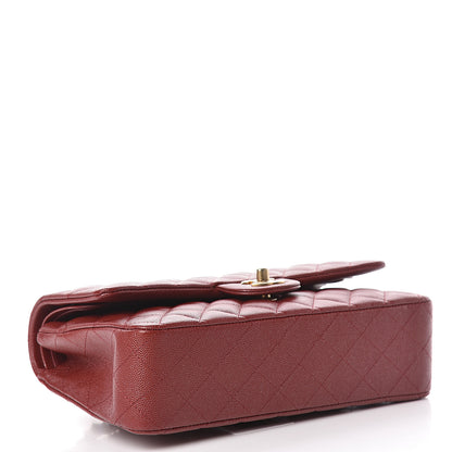 Chanel Iridescent Caviar Quilted Medium Double Flap Burgundy 4 of 10