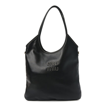 Miu Miu Nappa Ivy Bag Black 1 of 10
