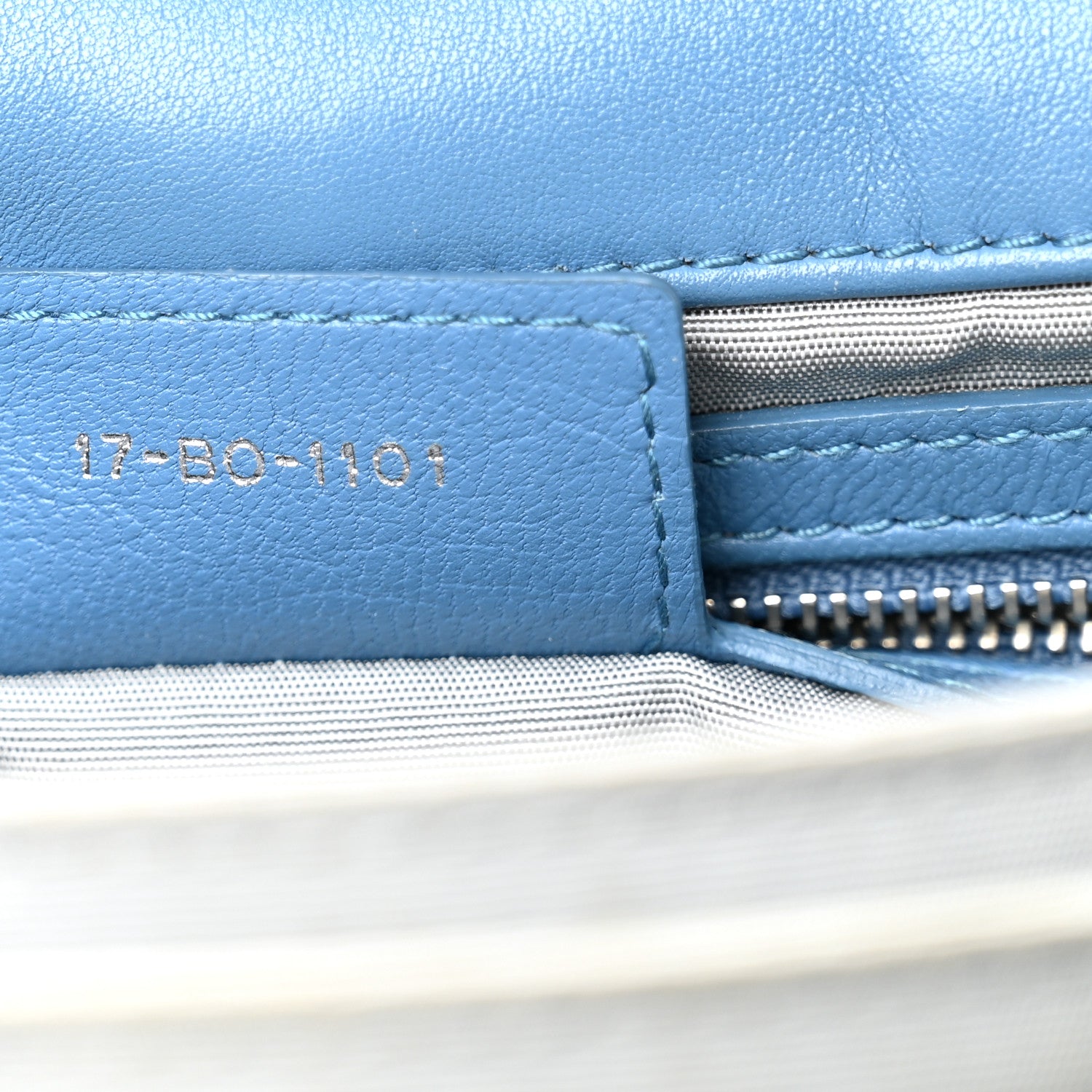 Christian Dior Lambskin Cannage Large Miss Dior Flap Blue 9 of 12