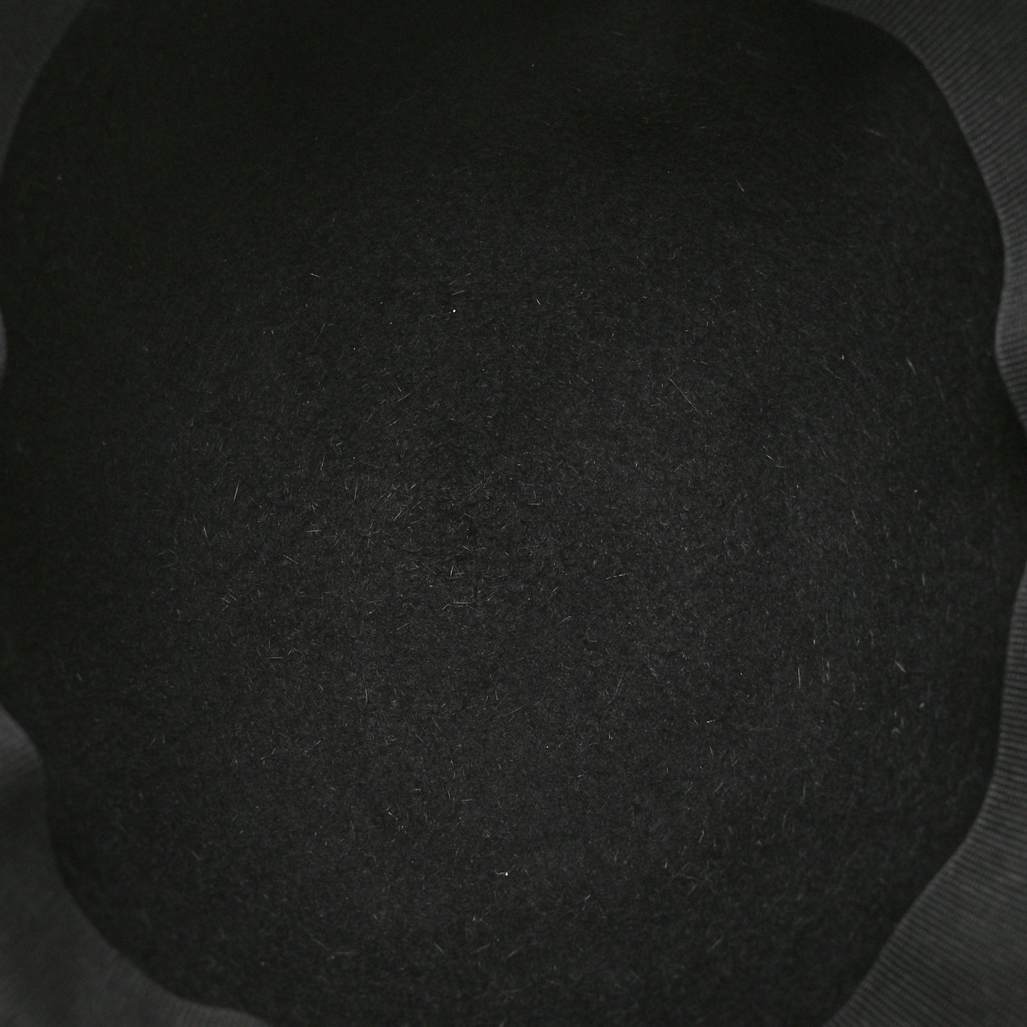 Rabbit Felt Lambskin Hat 58 Black
