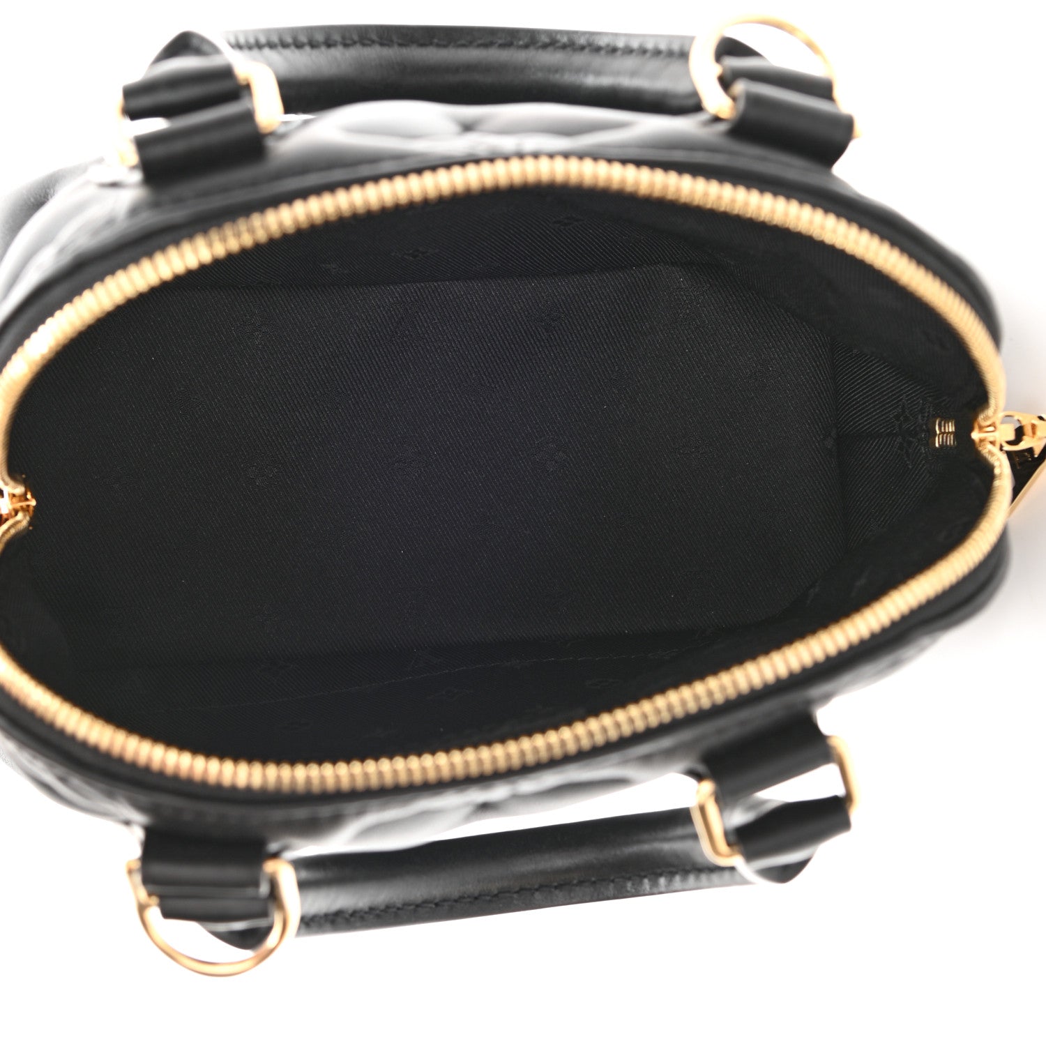 Louis Vuitton Calfskin Bubblegram Alma BB Black 5 of 7