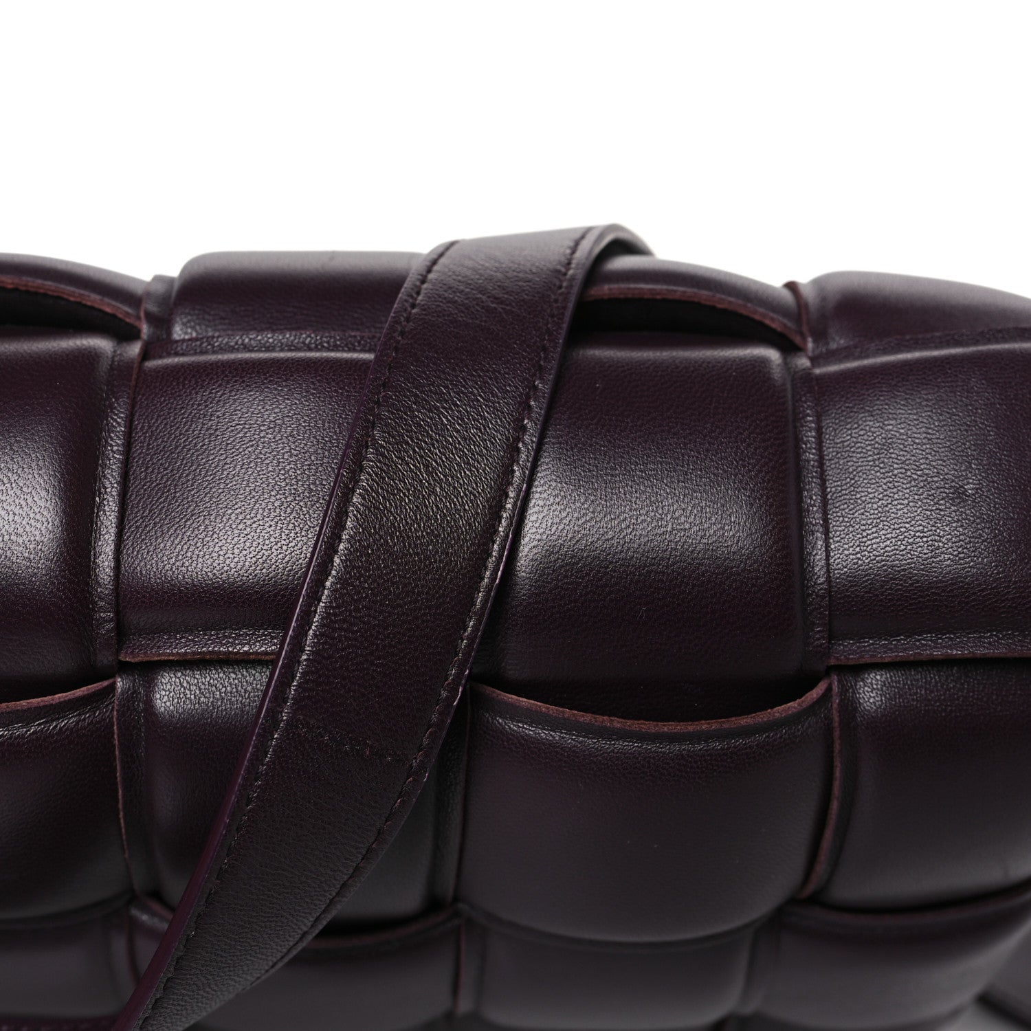 Bottega Veneta Nappa Maxi Intreccio Padded Cassette Crossbody Bag Grape 10 of 10