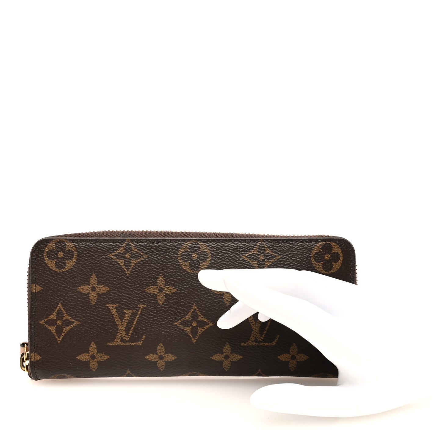 Monogram Clemence Wallet Rose Ballerine