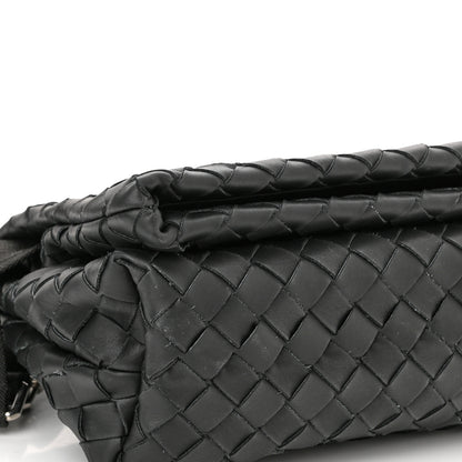 Bottega Veneta Nappa Intrecciato Small Fold Crossbody Messenger Black 9 of 9