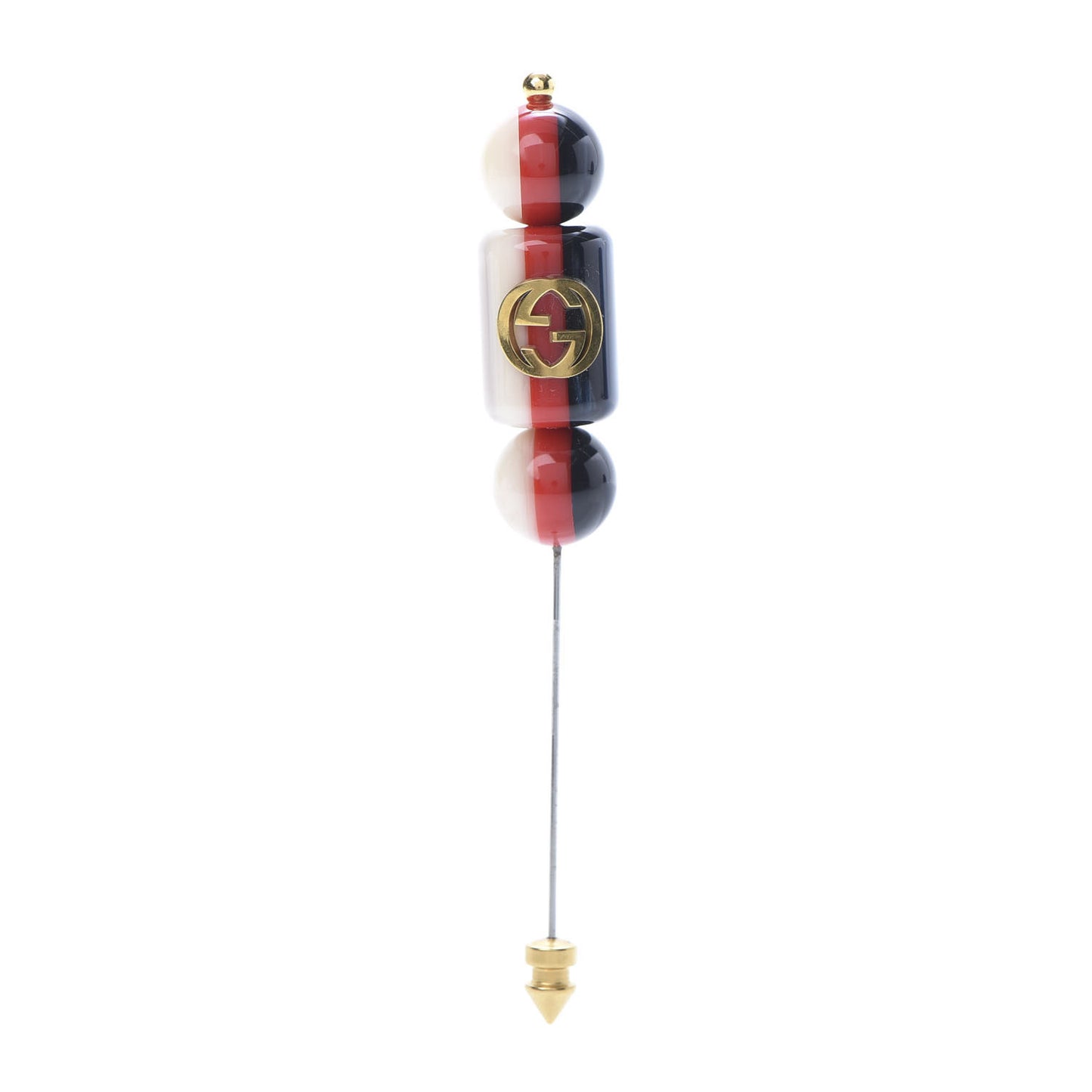 Resin Sylvie GG Brooch Gold Blue