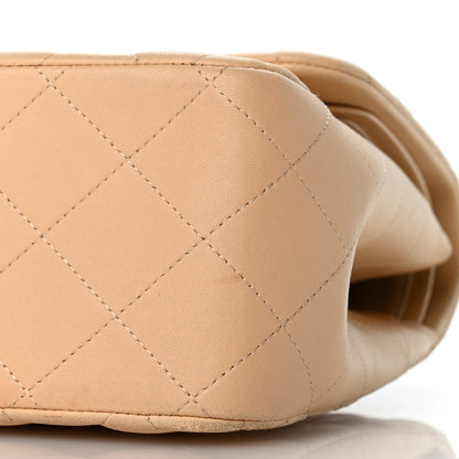 Chanel Lambskin Quilted Jumbo Double Flap Light Beige 10 of 12