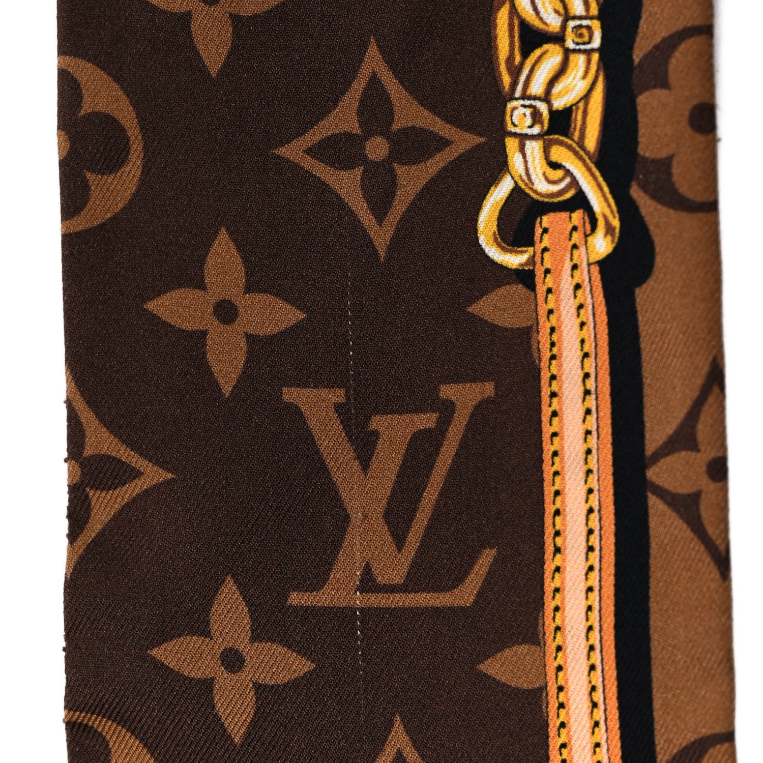 Louis Vuitton Silk Monogram Confidential Bandeau Brown 6 of 6