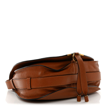 Chloe Calfskin Medium Marcie Round Crossbody Bag Tan 4 of 10