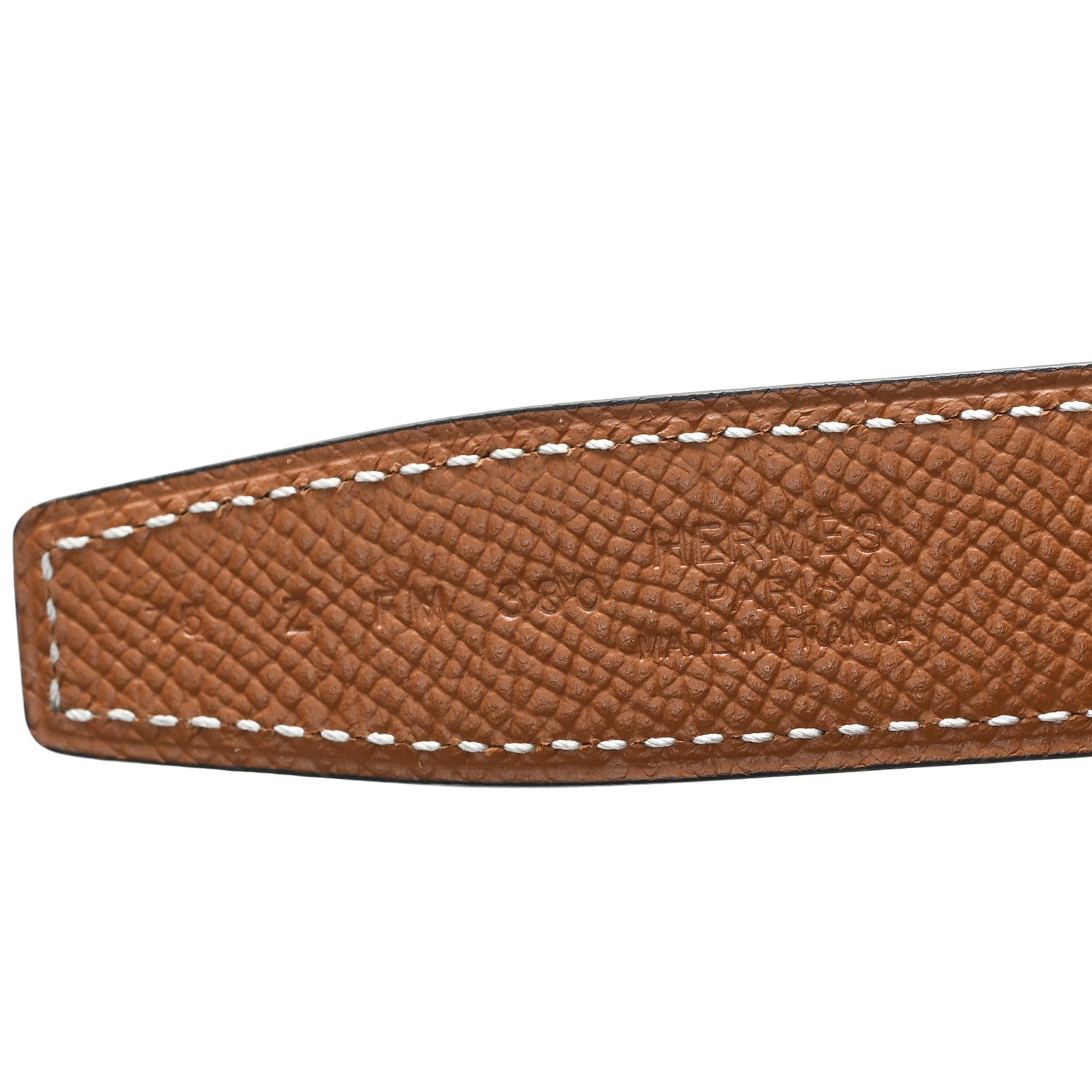 Hermes Swift Epsom 24mm Mini H Belt 75 30 Black Gold 4 of 5