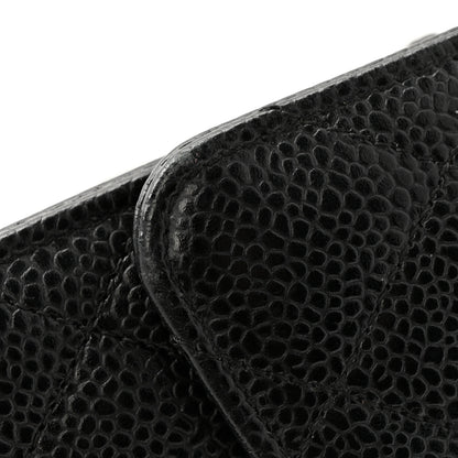 Chanel Caviar Quilted Large Gusset Flap Wallet Black 20 of 26