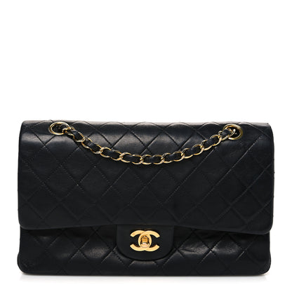 Chanel Lambskin Quilted Medium Double Flap Black 1 of 13