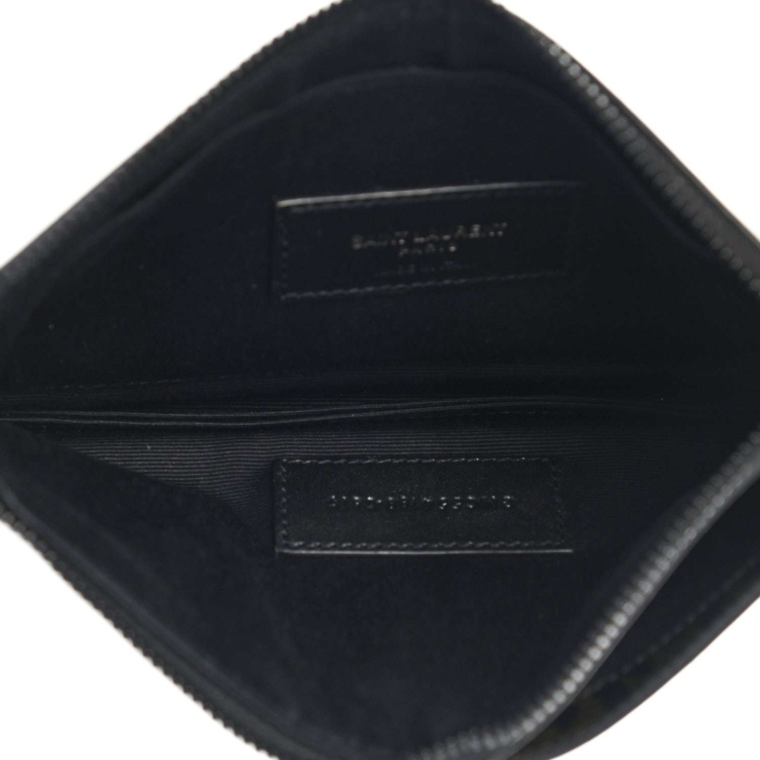 Saint Laurent Patent Glitter Leopard Monogram Zip Pouch Gold Black 5 of 7
