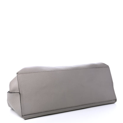 Gucci Cellarius Calfskin Large Bamboo Daily Top Handle Bag Storm Grey 3 of 4