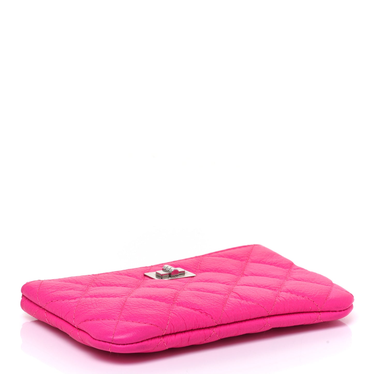 Goatskin Quilted Small Reissue Cosmetic Case Pink