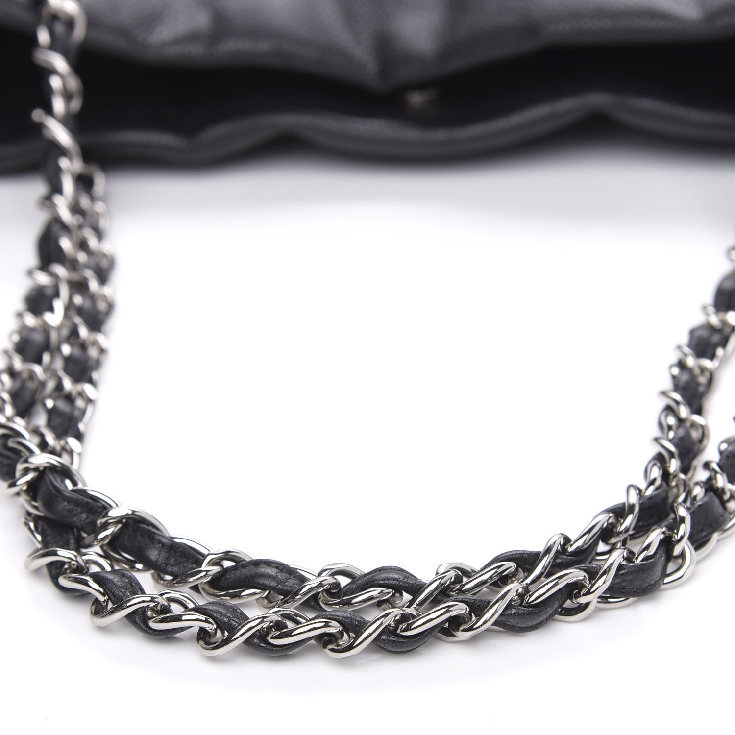 Chanel Soft Caviar Large Timeless CC Shopping Tote Black 12 of 14