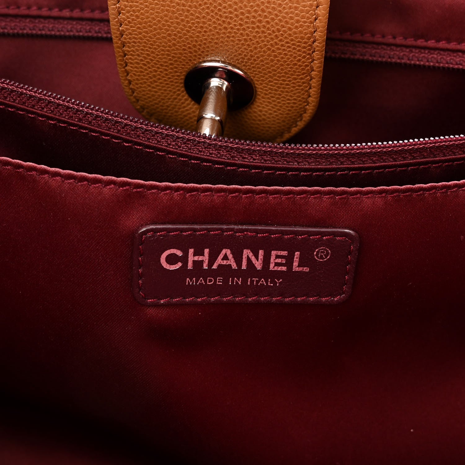 Chanel Caviar Medium Cerf Executive Shopper Tote Dark Beige 5 of 12
