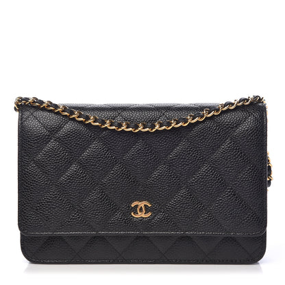 Chanel Caviar Quilted Wallet On Chain WOC Black 1 of 13