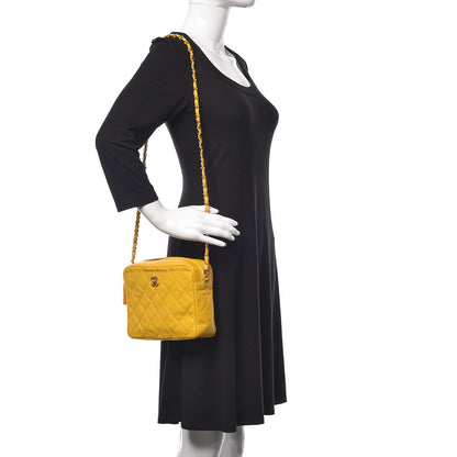 Chanel Caviar Quilted Camera Case Yellow 2 of 10