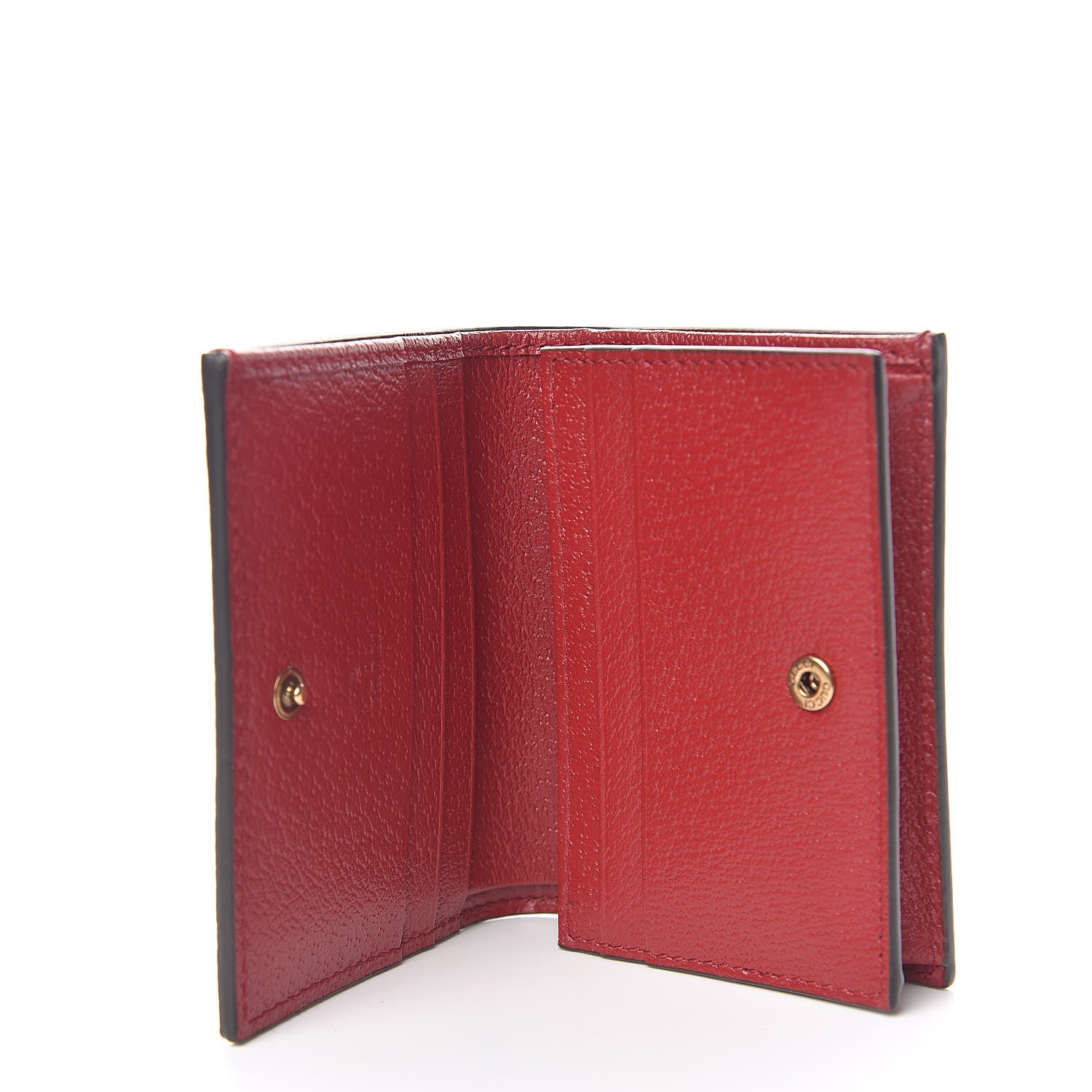 Gucci GG Supreme Monogram Queen Margaret Card Case Red 5 of 8