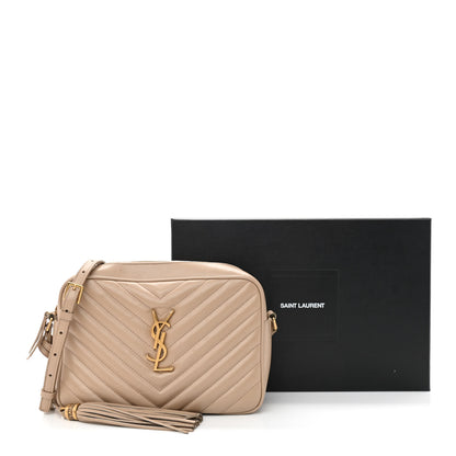 Saint Laurent Calfskin Matelasse Monogram Lou Camera Bag Nude Powder 15 of 15
