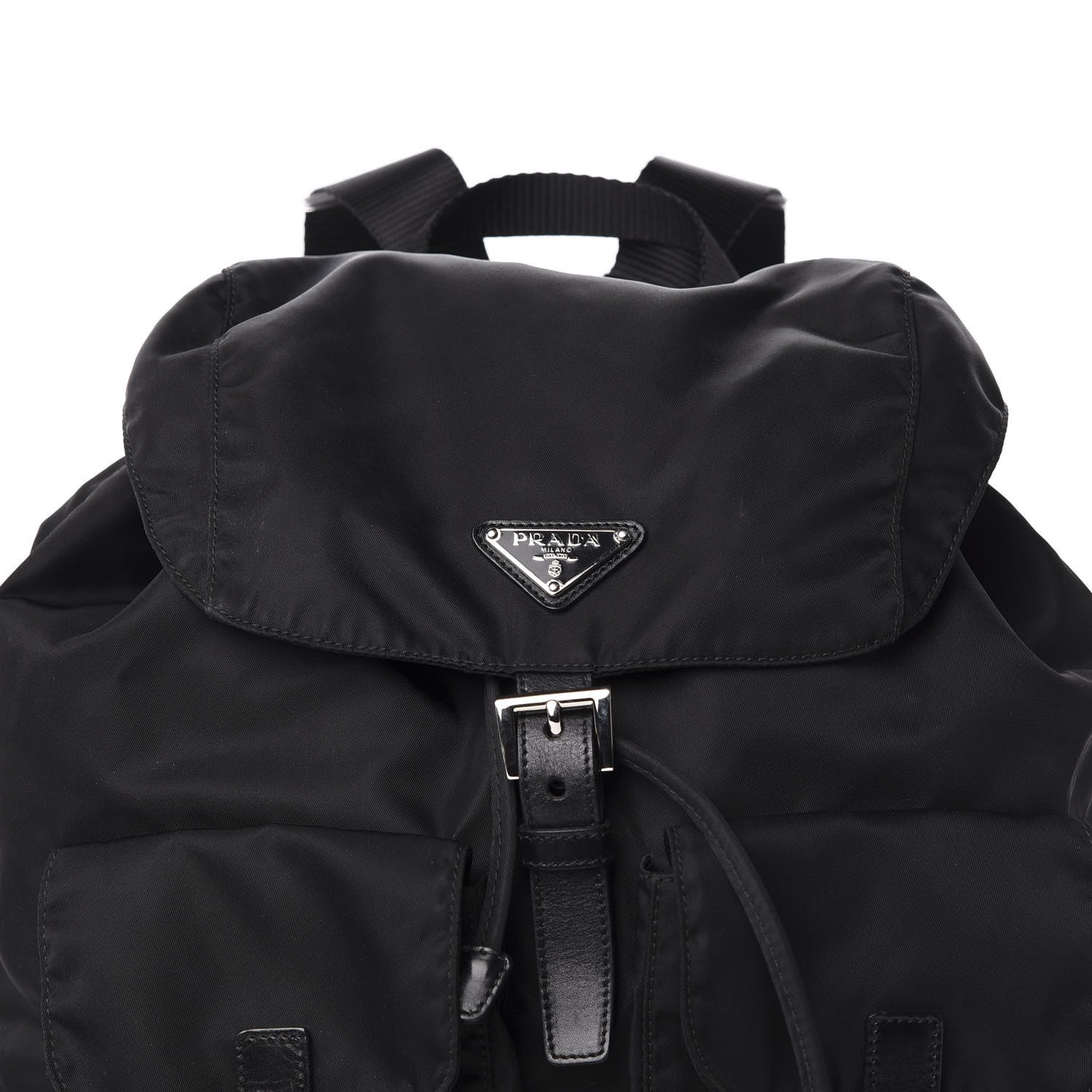 Prada Nylon Vela Medium Backpack Black 9 of 9