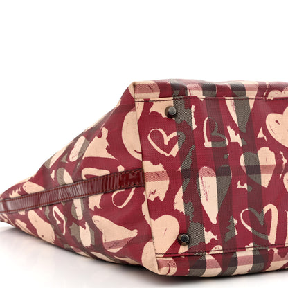 Burberry Nova Check Heart Tote Red 11 of 16