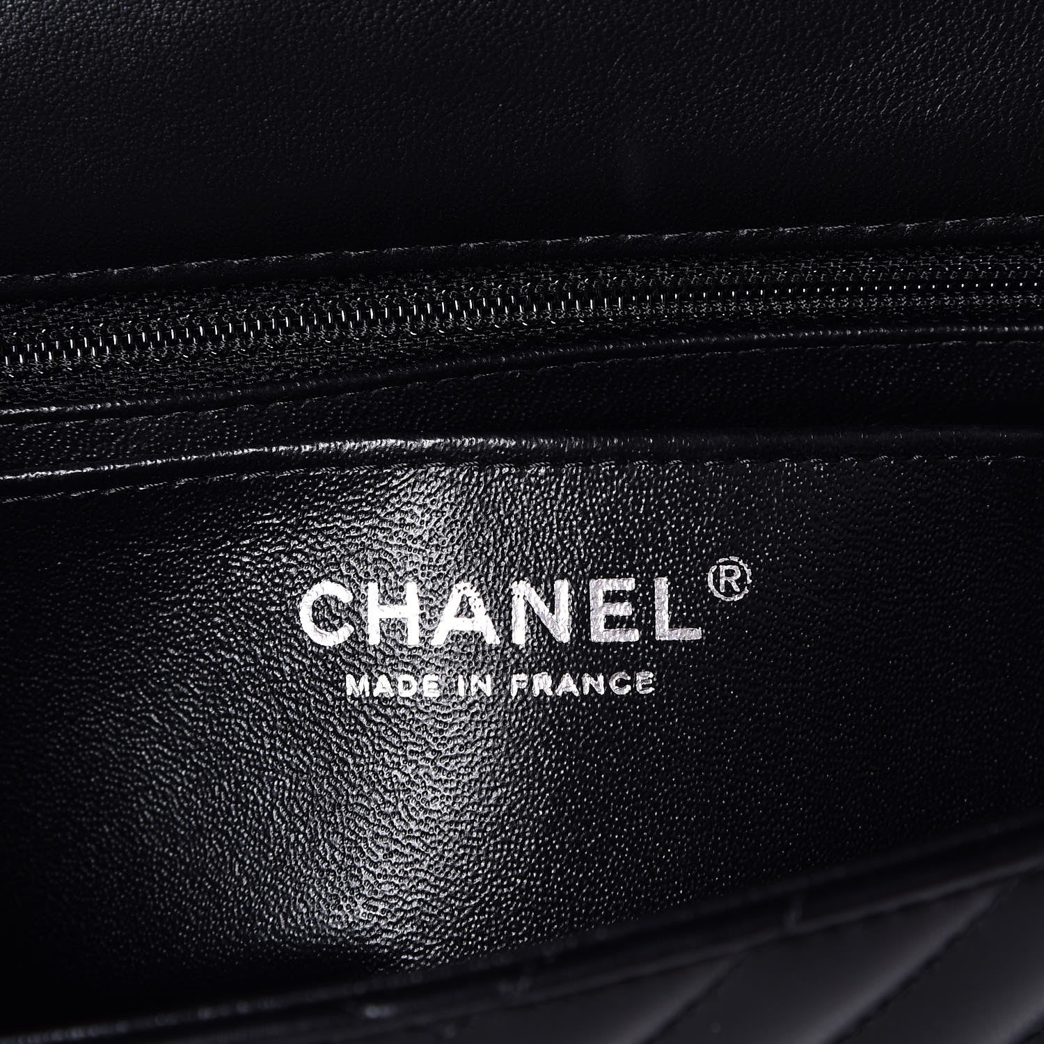 Chanel Lambskin Chevron Quilted Mini Rectangular Flap Black 6 of 8