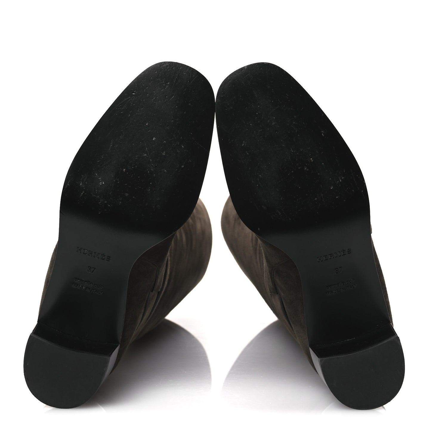 Suede Calfskin Justine 50 Boots 37 Ecorce
