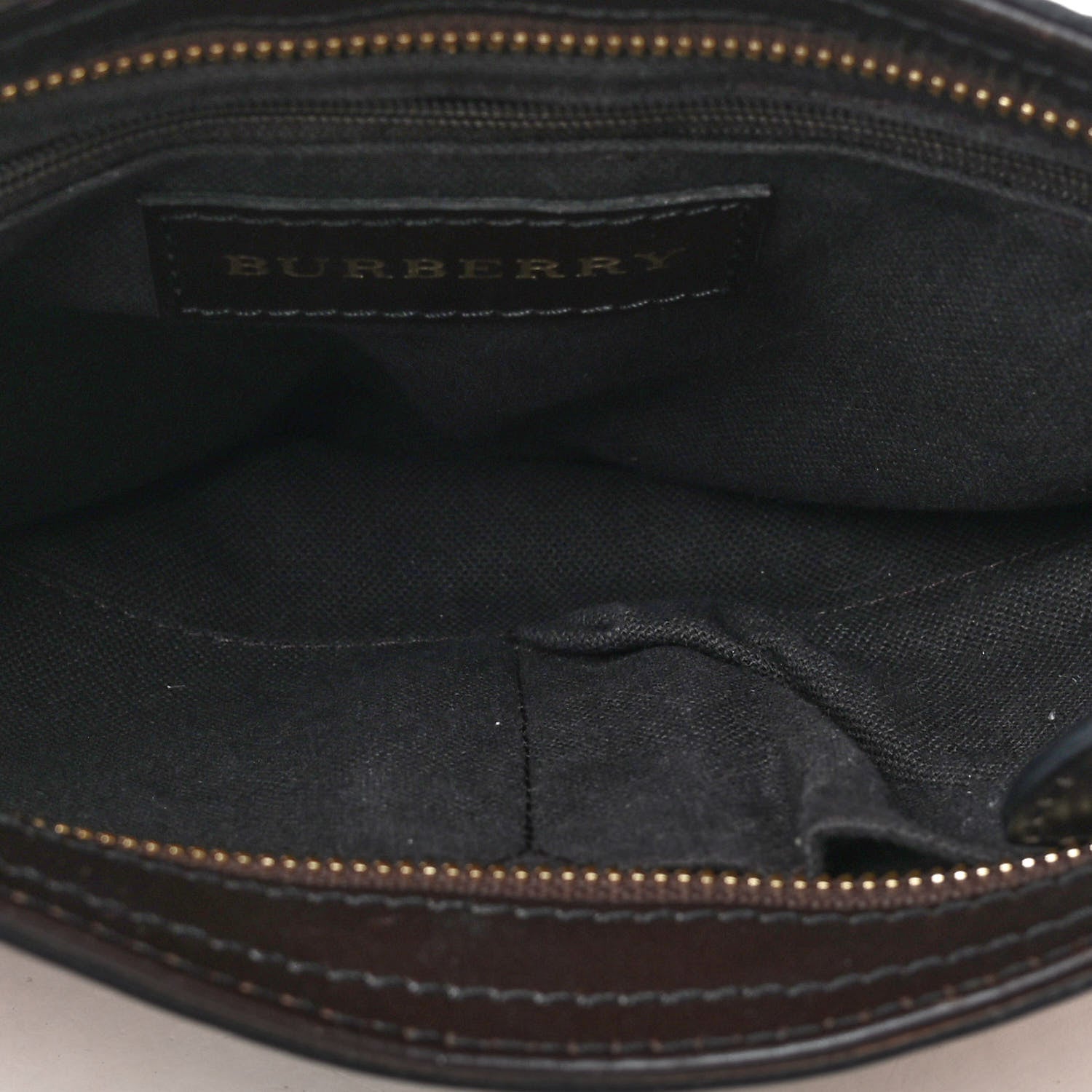 Burberry Haymarket Check Hartham Shoulder Bag Chocolate 4 of 4