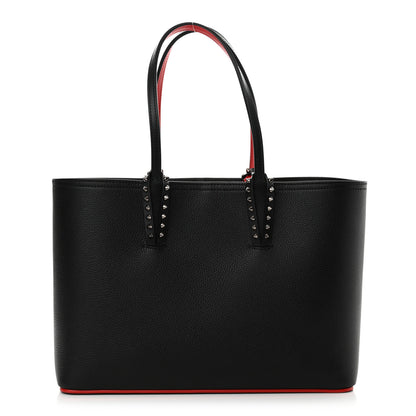 Christian Louboutin Calfskin Empire Spikes Small East West Cabata Tote Black 1 of 11