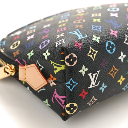 Louis Vuitton Monogram Multicolor Cosmetic Pouch Black Grenade 7 of 8