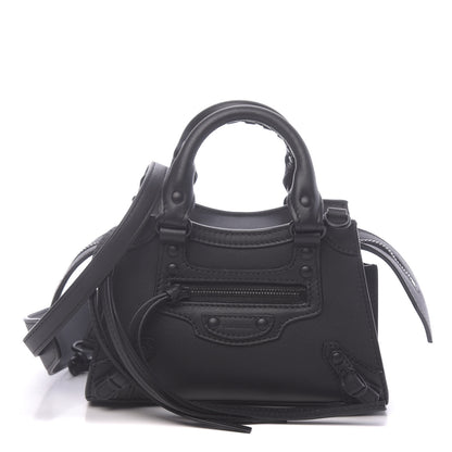 Balenciaga Smooth Calfskin Neo Classic Black Hardware Nano City Crossbody Black 1 of 10