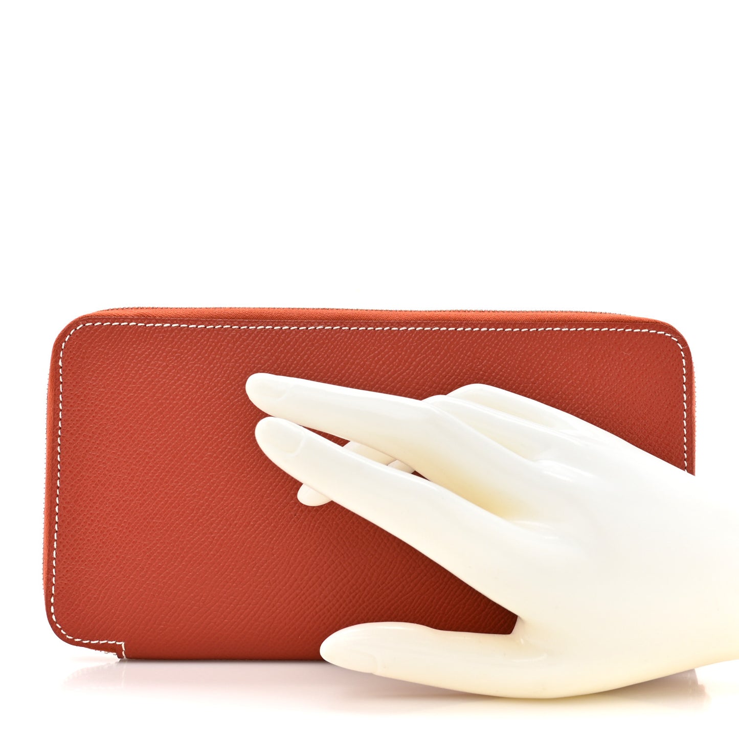 Epsom Silk'In Wallet Brique