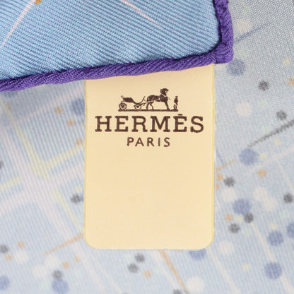 Hermes Silk Magic Kelly Scarf 90 Bleu Ceil Violet Craie 6 of 8
