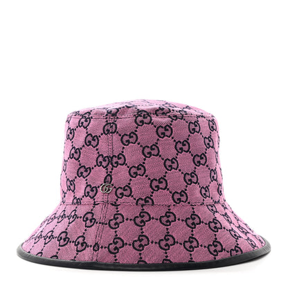 Gucci Monogram Multicolor New Sakai Calfskin Bob Malibu Bucket Hat M Parma Violet Blue 1 of 8