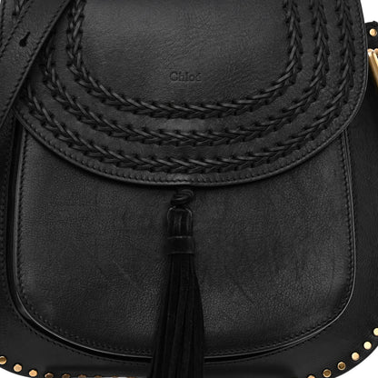Chloe Calfskin Braided Hudson Shoulder Bag Black 7 of 11