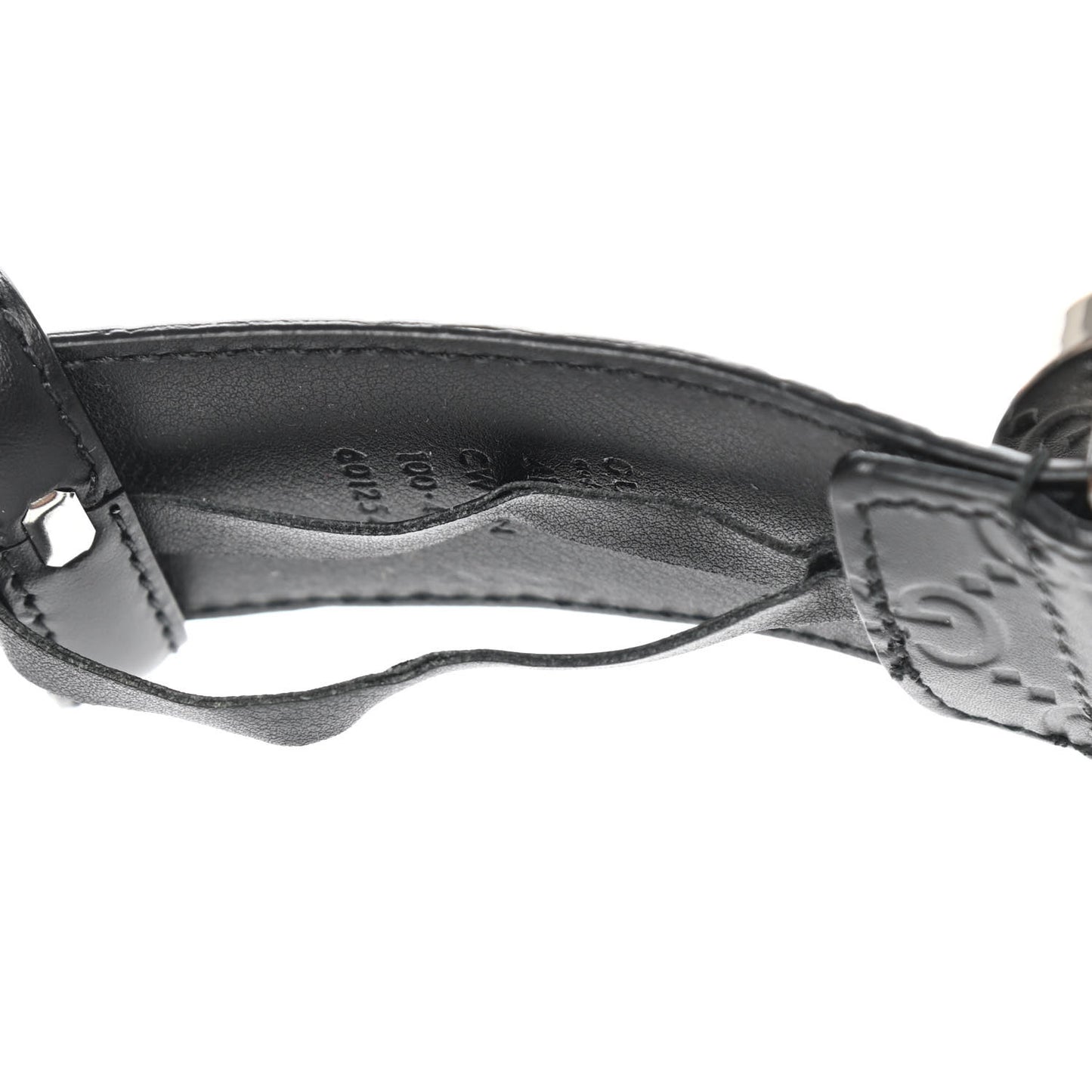 Guccissima Signature Interlocking G 40mm Belt 100 40 Black