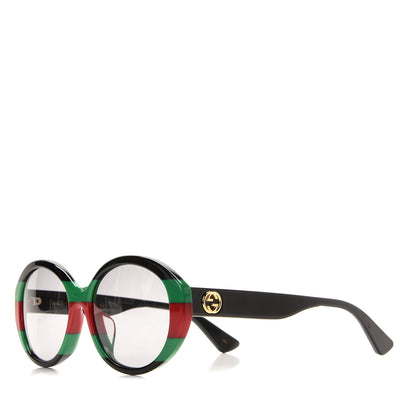 Gucci Round Web Sunglasses GG0279SA Black Green 1 of 7