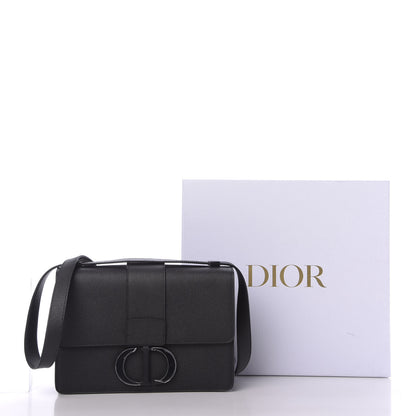 Christian Dior Ultra Matte Grained Calfskin 30 Montaigne Flap Bag Black 10 of 10