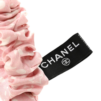Chanel Silk Bow Scrunchie Hair Tie Light Pink 3 of 4