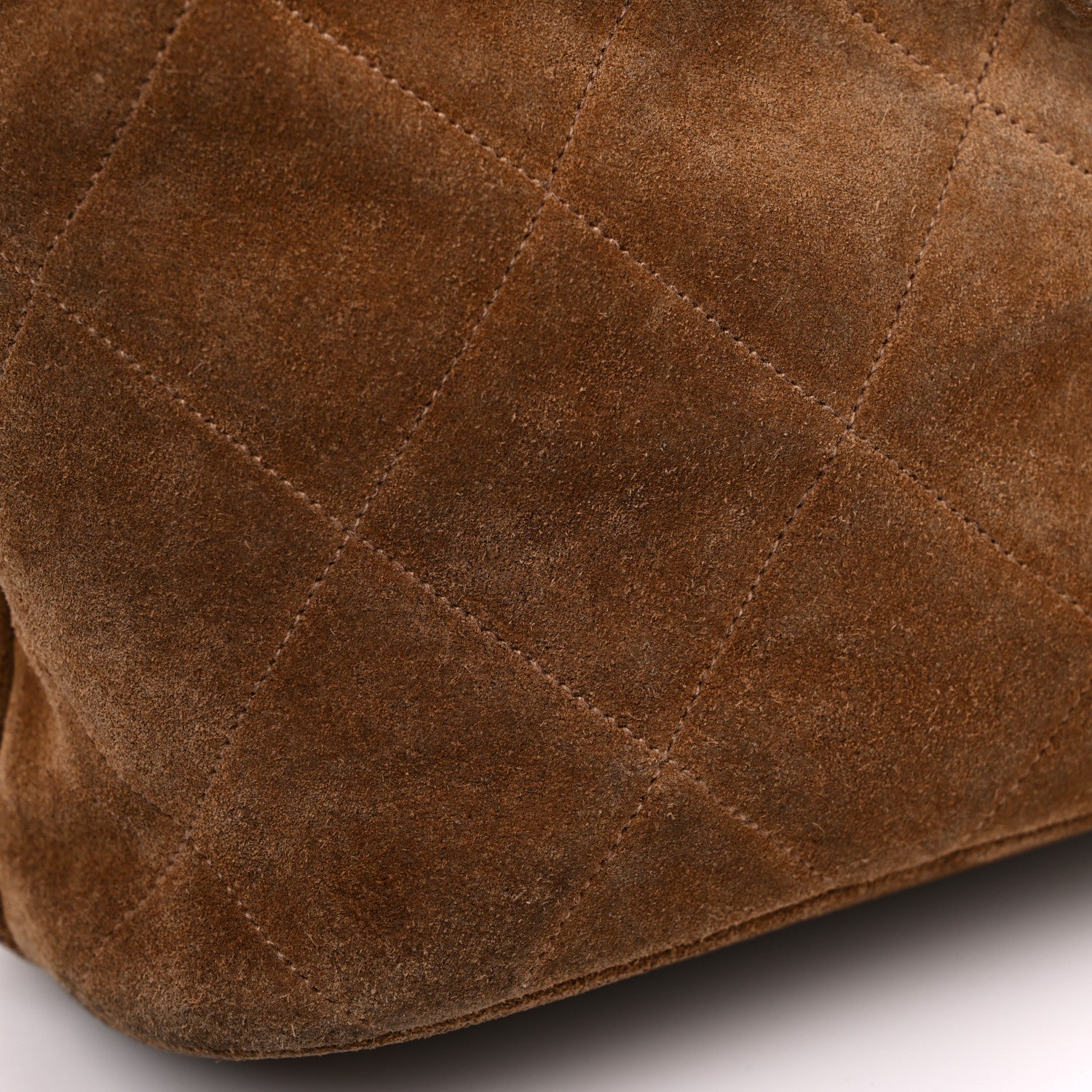 Chanel Suede CC Drawstring Backpack Brown 16 of 20