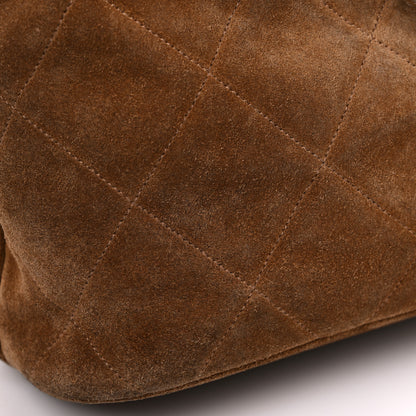 Chanel Suede CC Drawstring Backpack Brown 16 of 20