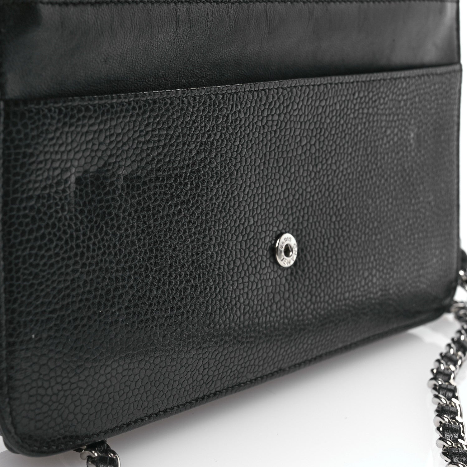Chanel Caviar Timeless CC Wallet on Chain WOC Black 14 of 14