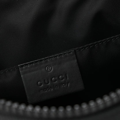 Gucci Canvas Web Tiger Embroidered Messenger Bag Black 5 of 9