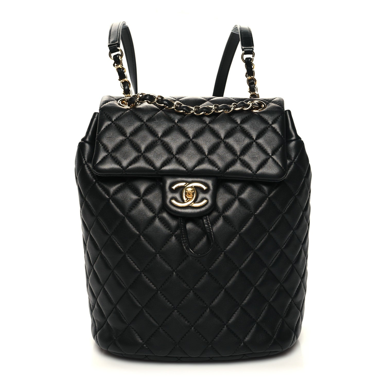 Chanel Lambskin Quilted Small Urban Spirit Backpack Black 1 of 10